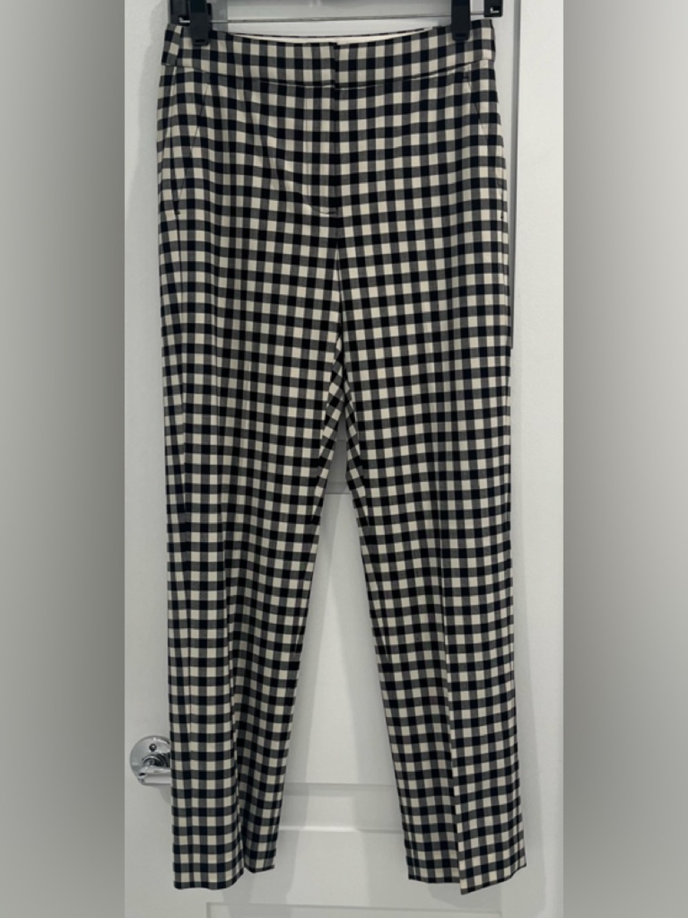 J.CREW Kate Gingham Check Pants, Size 0